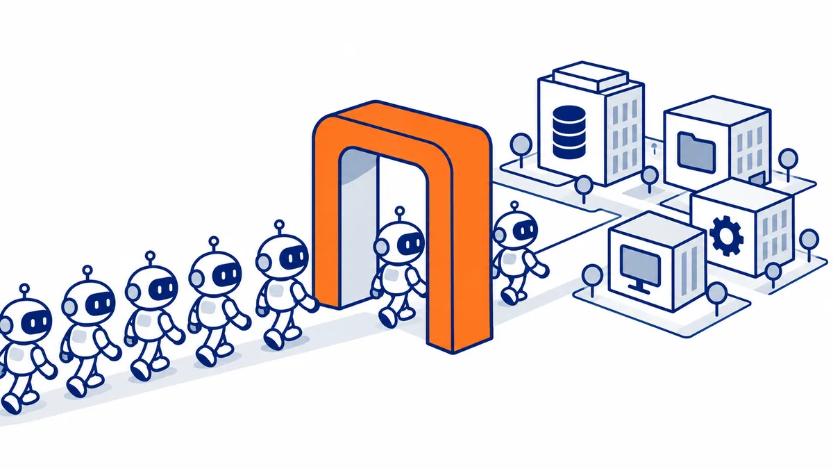 Agenti AI che passano da un unico gateway per raggiungere i servizi aziendali, come fa Uber